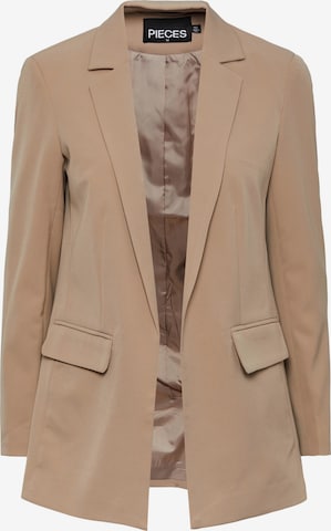 PIECES Blazer 'PCBOZZY' in Brown: front