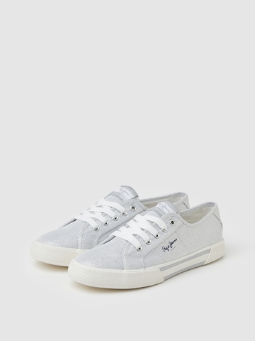 Pepe Jeans Sneakers 'Brady Party' in Silver