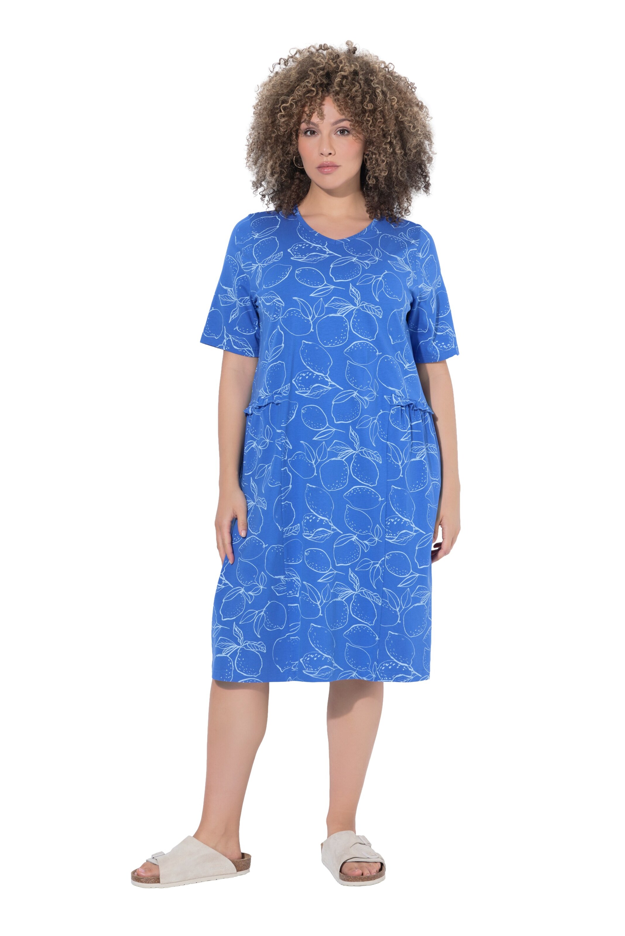 Ulla Popken Kleid in Blau: Vorderseite