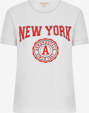 AÉROPOSTALE Shirt 'New York' in White: front