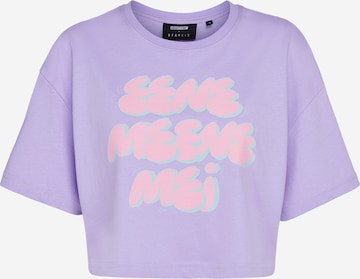 ABOUT YOU x StayKid Shirt 'Eene Meene' in Lila: voorkant