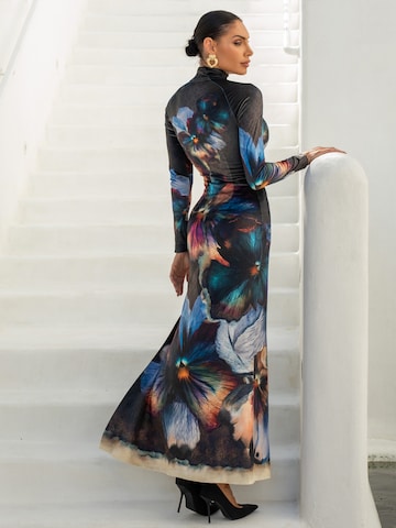 JIORO Jurk 'VIOLET' in Zwart