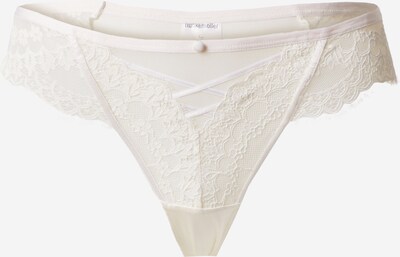 Hunkemöller String 'Daisy' en blanc, Vue avec produit