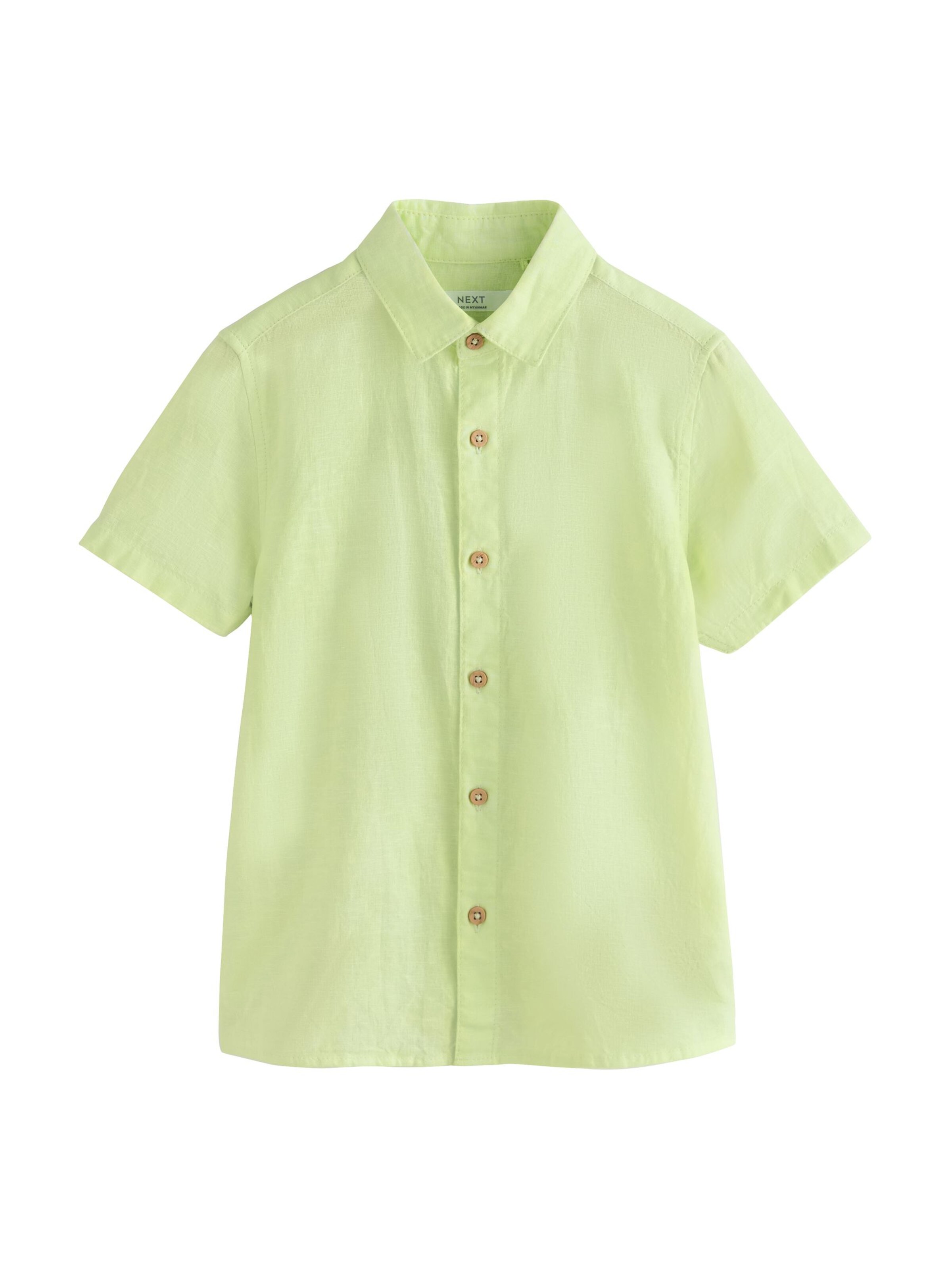 Coupe regular Chemise Next en vert : devant