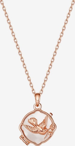 Hey Happiness - Cadena 'Serenity Locket' en oro: frente