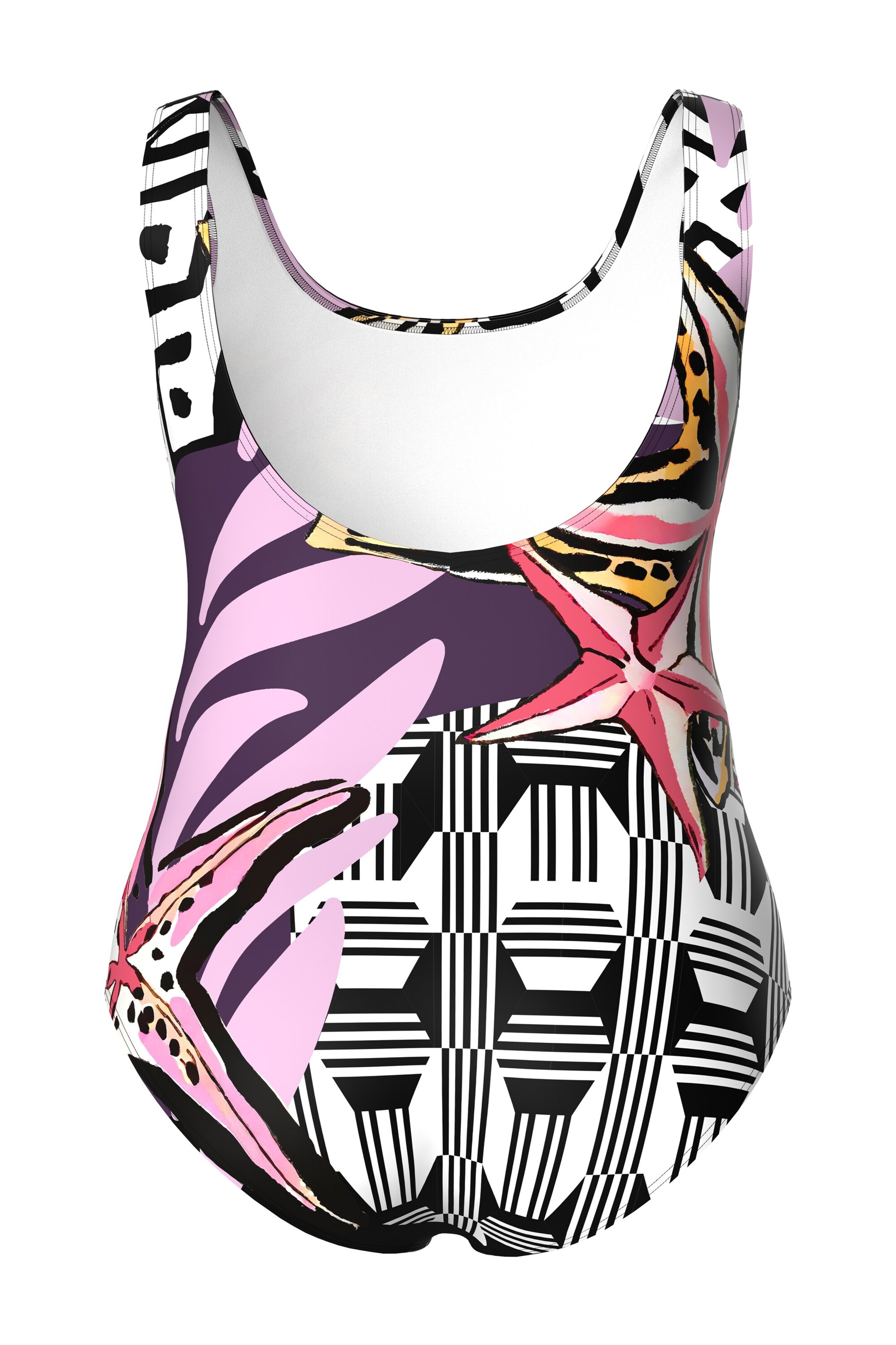 Ulla Popken Bustier Badpak in Gemengde kleuren