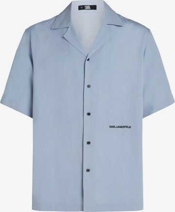 Karl Lagerfeld Comfort fit Button Up Shirt in Blue: front