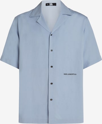 Karl Lagerfeld - Comfort Fit Camisa em azul: frente