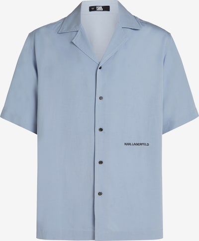 Camicia Karl Lagerfeld di colore blu chiaro / nero, Visualizzazione prodotti