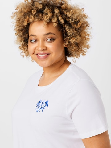 T-shirt 'KATLIN' Lauren Ralph Lauren Plus en blanc