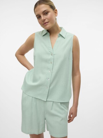 VERO MODA Bluse 'MYMILO' i grøn