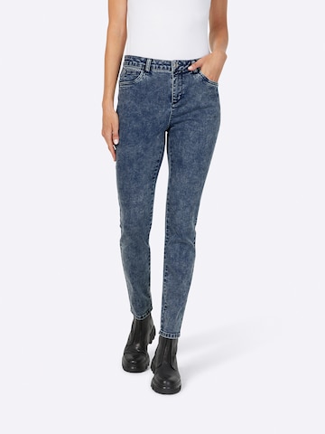 heine Slimfit Jeans in Blauw: voorkant