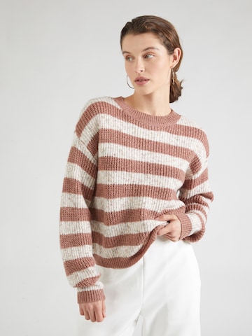 VILA Sweater 'Paline' in Brown: front