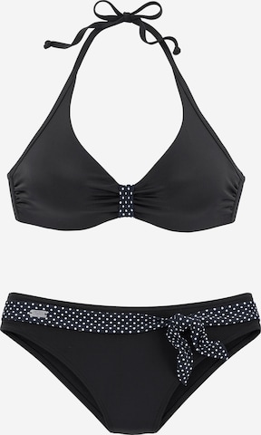 BUFFALO Triangel Bikini in Schwarz: predná strana