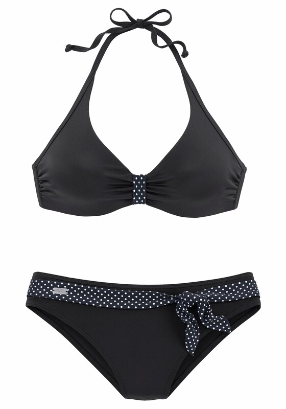 Wikini Modello BUFFALO Bikini in Zwart / Wit | ABOUT YOU