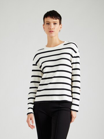 s.Oliver Sweatshirt in Weiß: Vorderseite