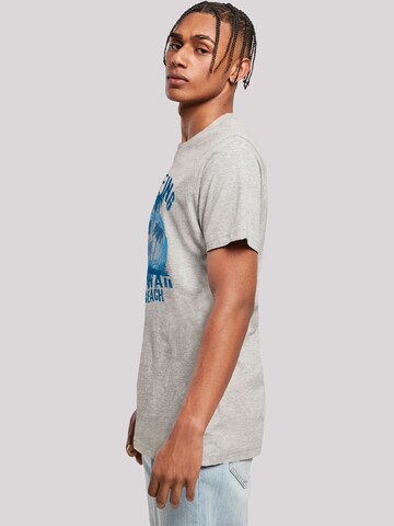 T-Shirt 'Hawaii Surf Beach Summer' F4NT4STIC en gris