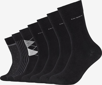 camano Socks in Black: front