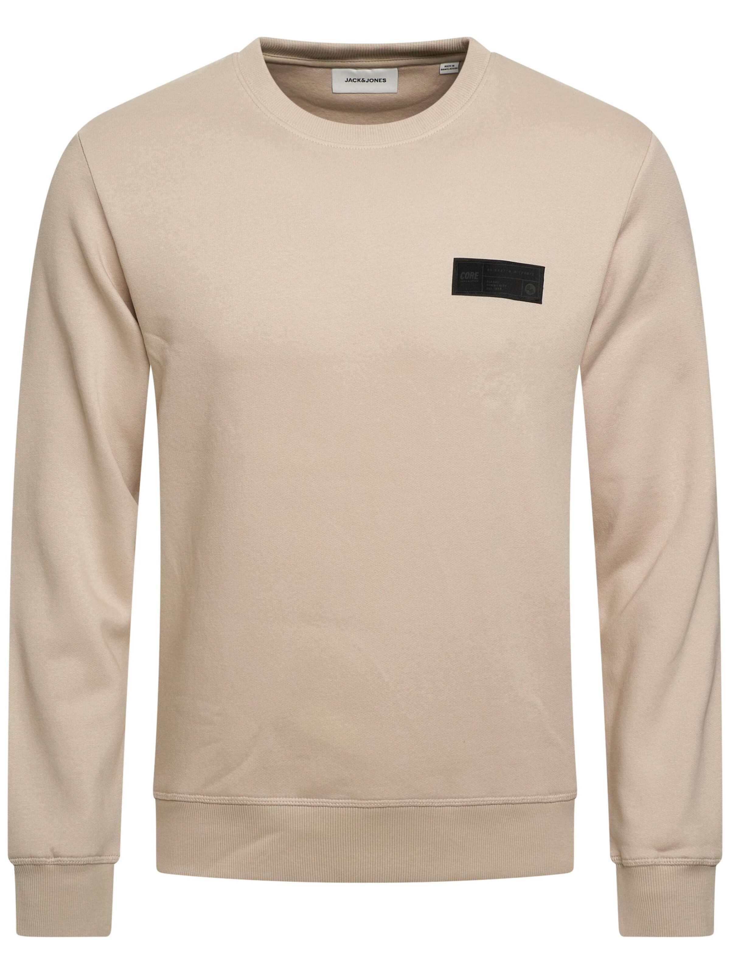 JACK JONES Sweatshirt 'JJCOPOPS'‌‌‌‌‌‌‌‌‌‌ in Beige