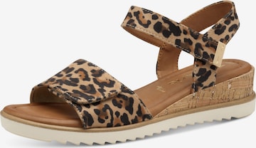 Tamaris Sandaal in Bruin: voorkant