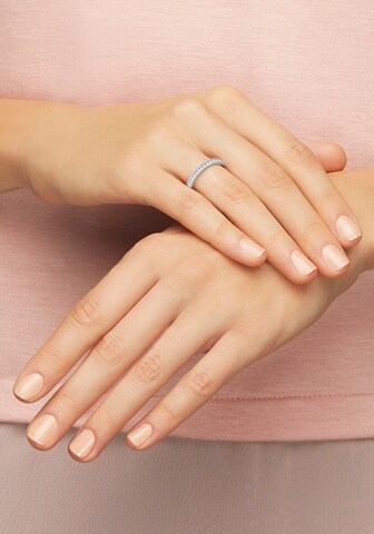 Swarovski Ring in Silber: Vorderseite