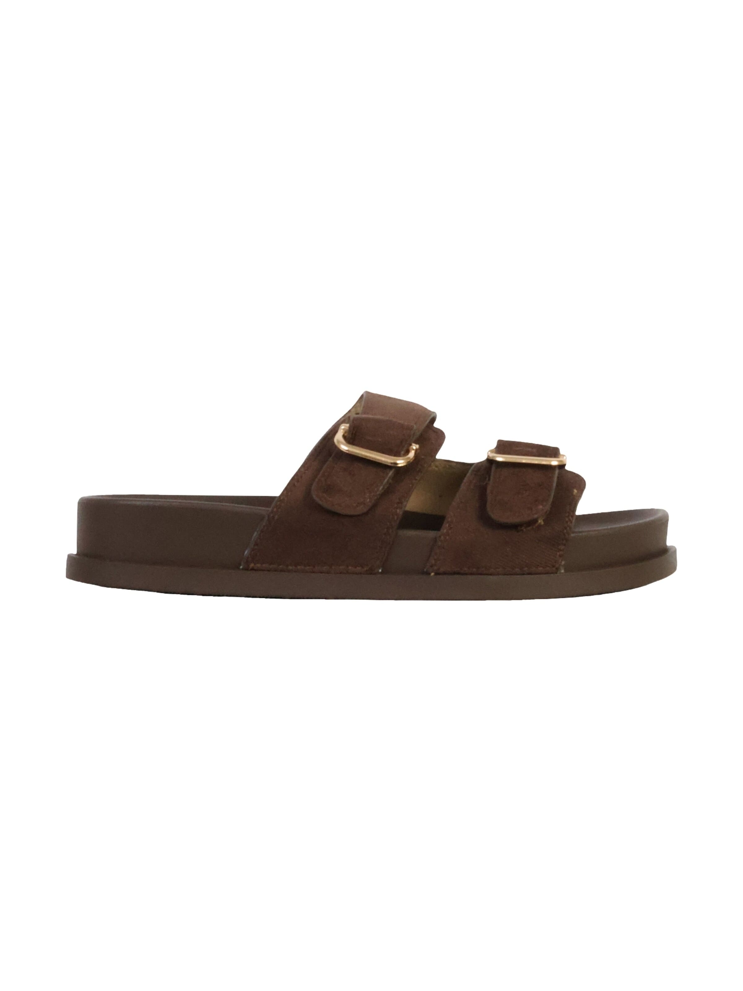 Joia Mule in Brown: front