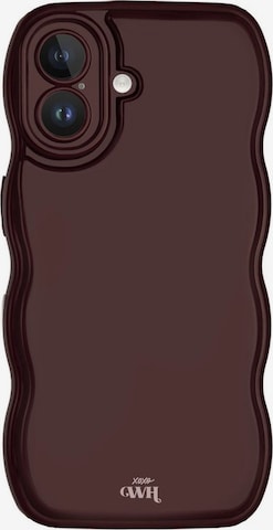 Protection pour smartphone 'Glossy Wavy' xoxoWildhearts en rouge : devant