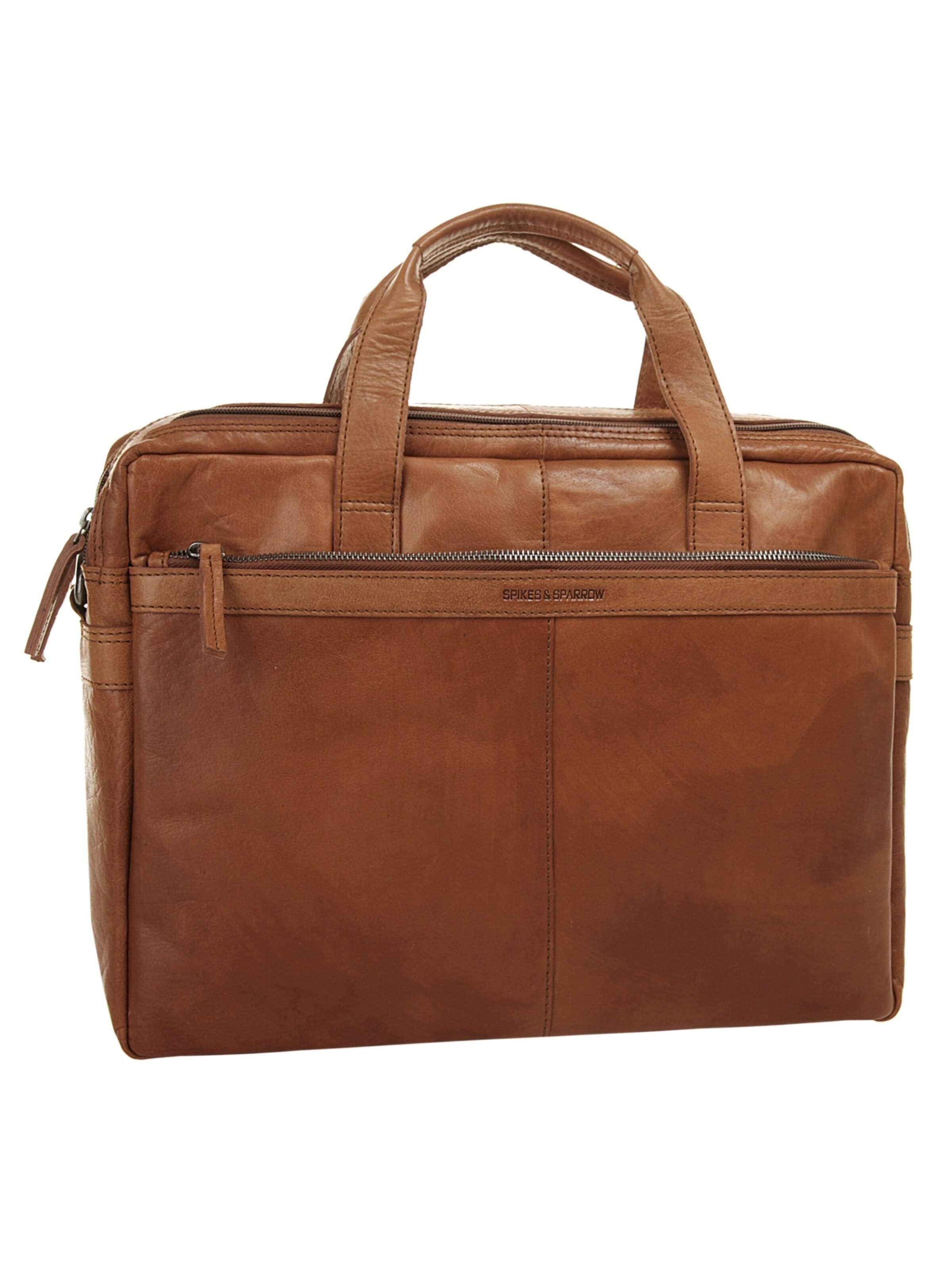 Spikes & Sparrow Briefcase in Brown