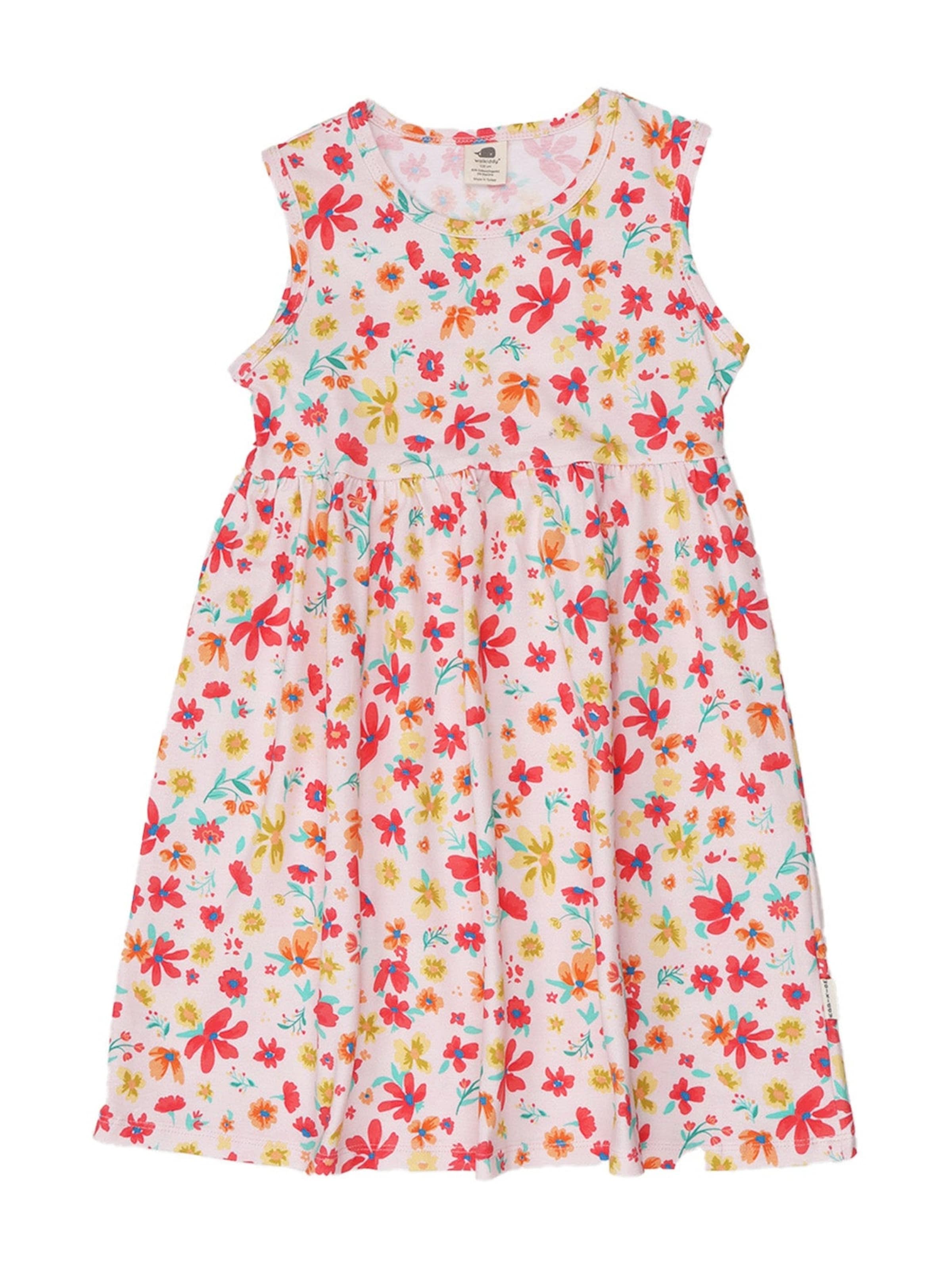 Walkiddy Dress in Mixed colors: front