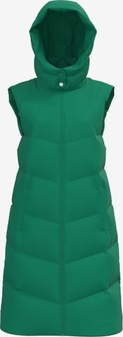 Gilet 'JAMILLA' di PIECES in verde: frontale