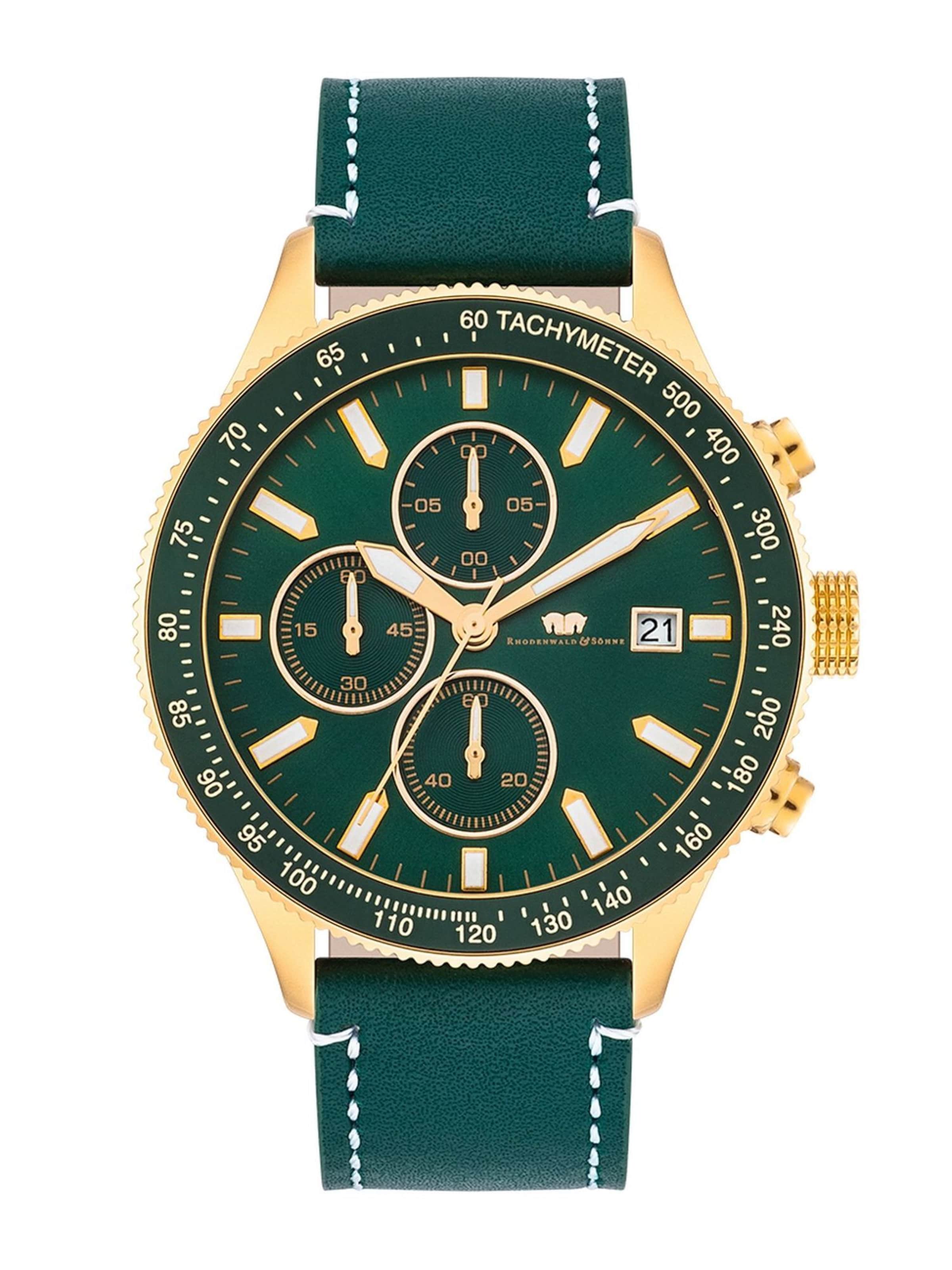 Rhodenwald & Söhne Analóg órák - zöld: elől