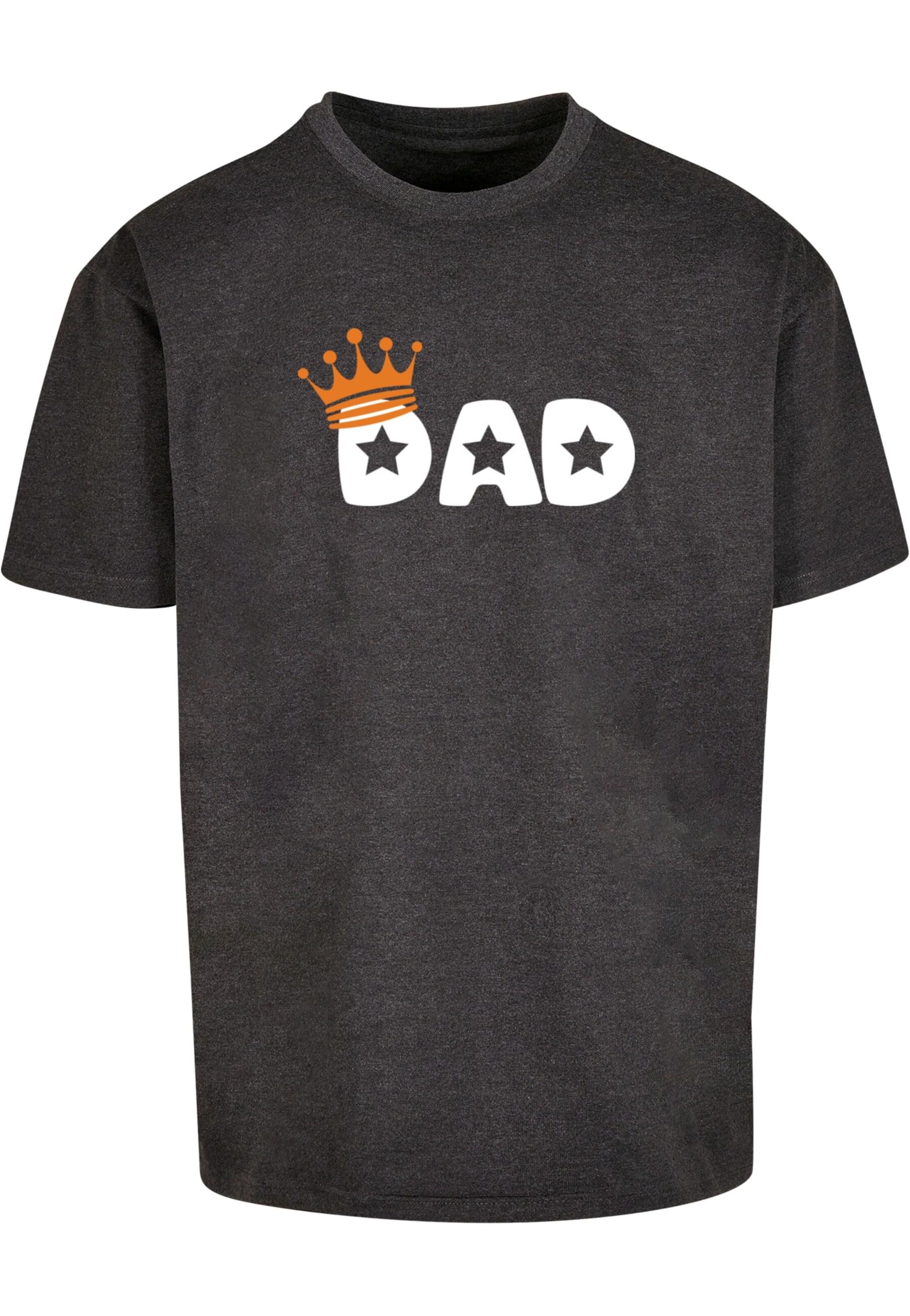 T-Shirt 'Fathers Day - King Dad' Merchcode en gris : devant