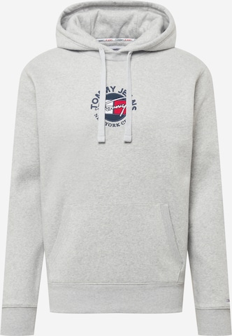 Sweat-shirt Tommy Jeans en gris : devant