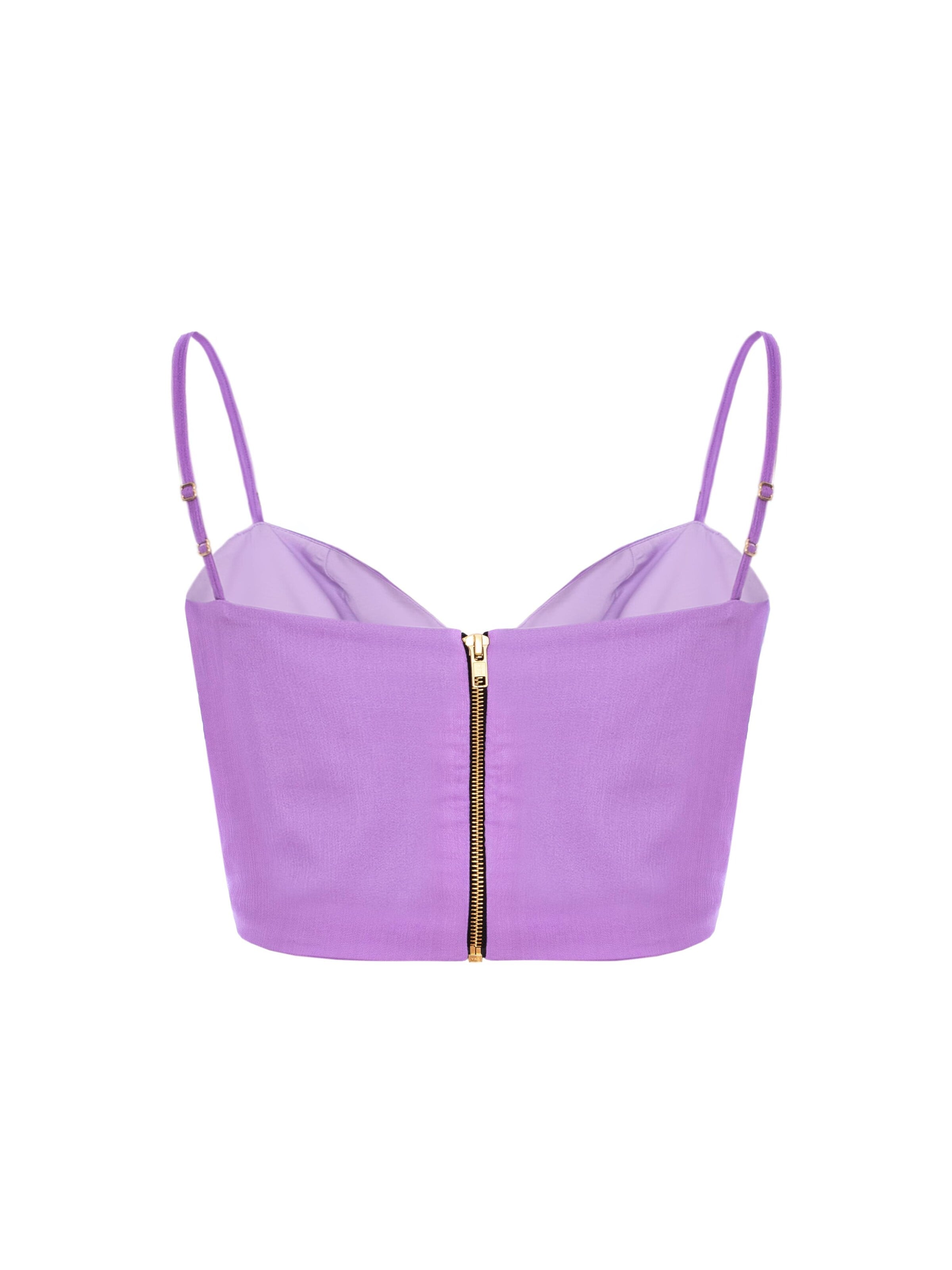 AVENUE N°29 - Blusa 'Silk Corset Top With Straps' en lila