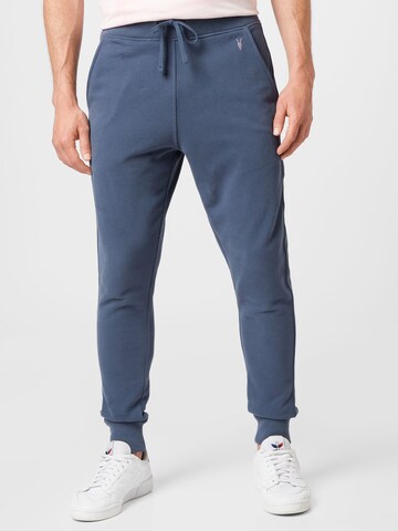 AllSaints Tapered Broek 'RAVEN' in Blauw: voorkant