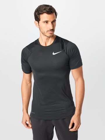 NIKE Sportshirt 'Pro' in Schwarz: predná strana