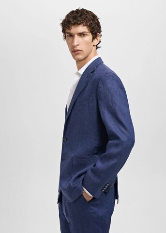 MANGO MAN Slim fit Suit Jacket 'Salerno' in Blue