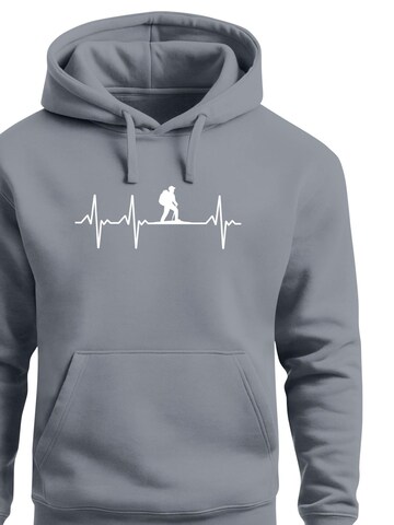 Neverless Sweatshirt 'Wanderer Herzschlag'‌‌‌‌‌‌‌‌‌‌ in Grau