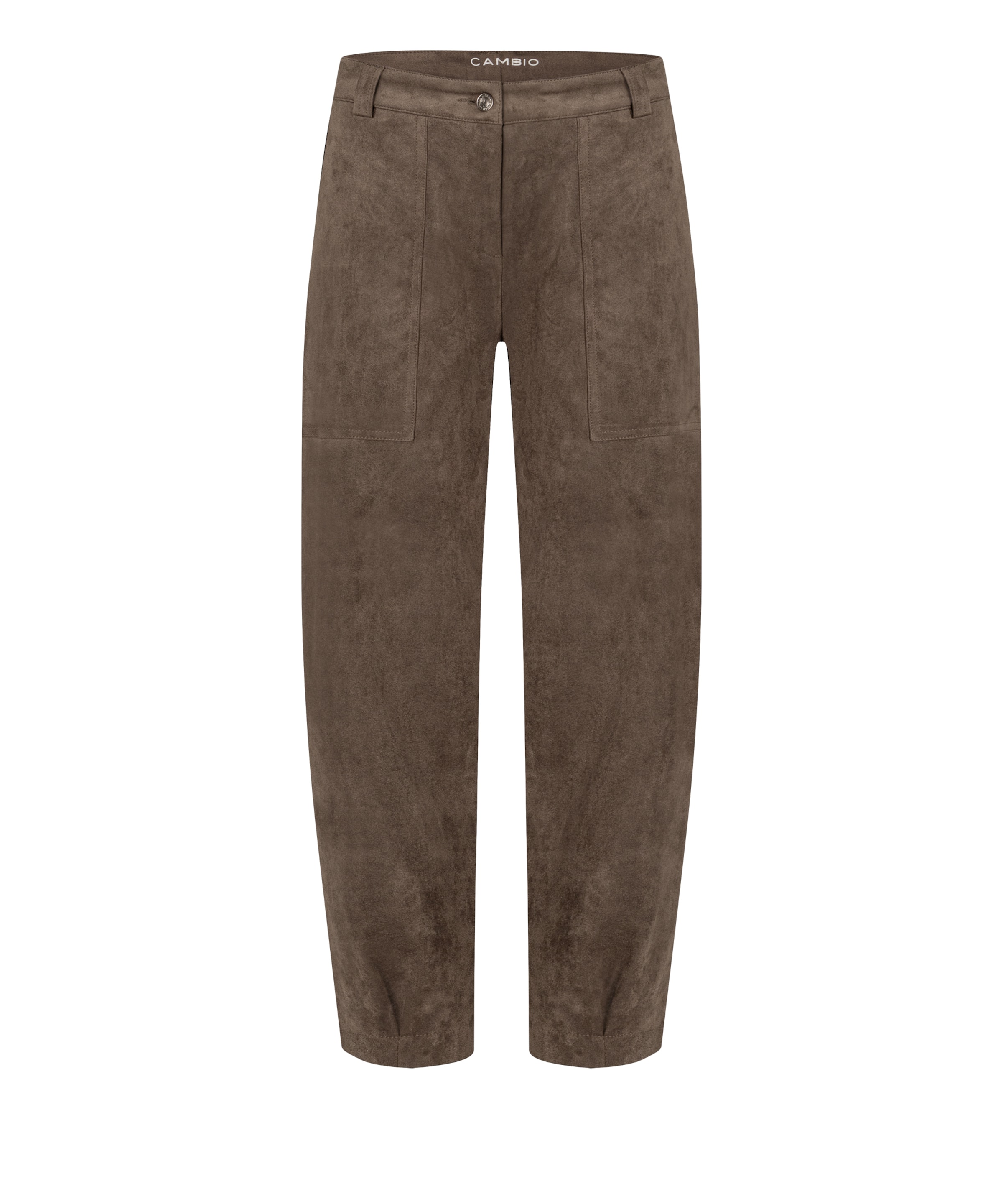 Cambio Regular Trousers ' Kiss ' in Brown: front