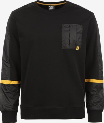 UMBRO Athletic Sweatshirt 'SG Dynamo Dresden' in Black: front