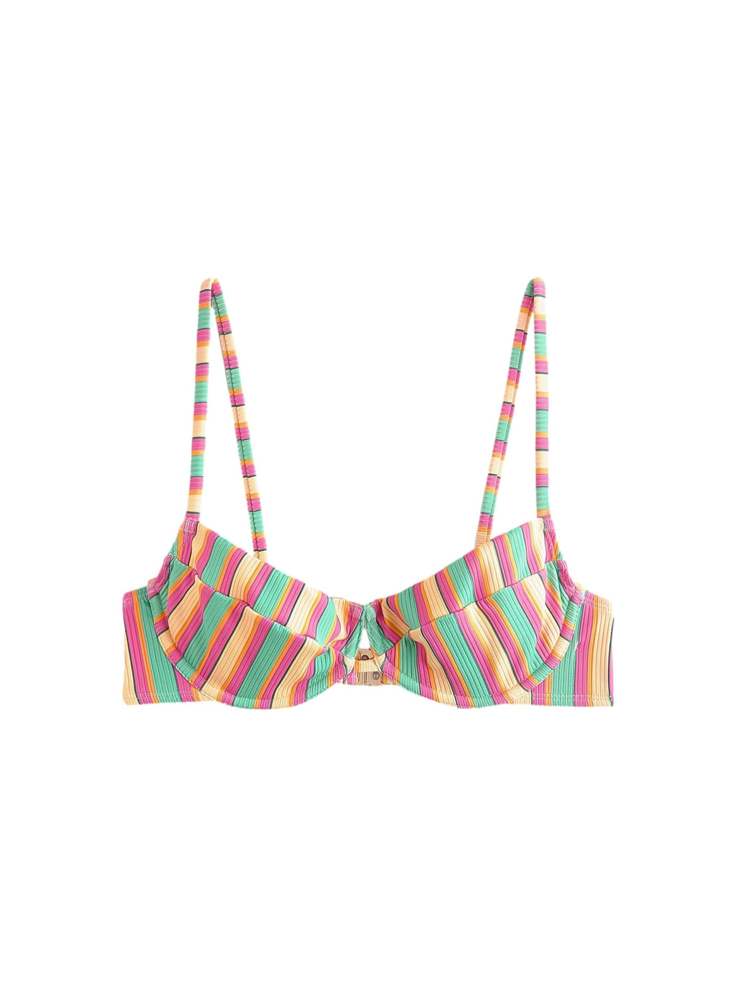 self. T-shirt Bikinitop in Oranje: voorkant