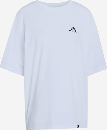 ADIDAS SPORTSWEARTehnička sportska majica 'SOFT SIDE' - bijela boja: prednji dio