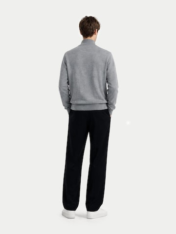 GOBI Cashmere Gebreid vest 'Men's Essential Full-Zip Cashmere Cardigan' in Grijs