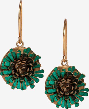 Gretchen Earrings 'Pam Pem' in Green: front