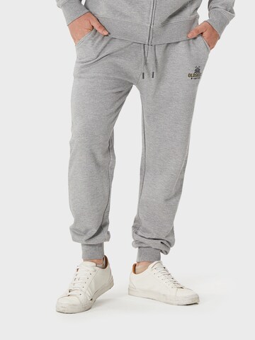 Oldskull Tapered Hose 'Samurai' in Grau: Vorderseite