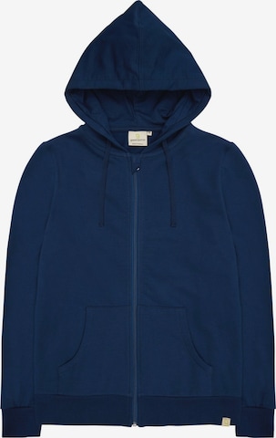 greenjama Zip-Up Hoodie in Blue: front