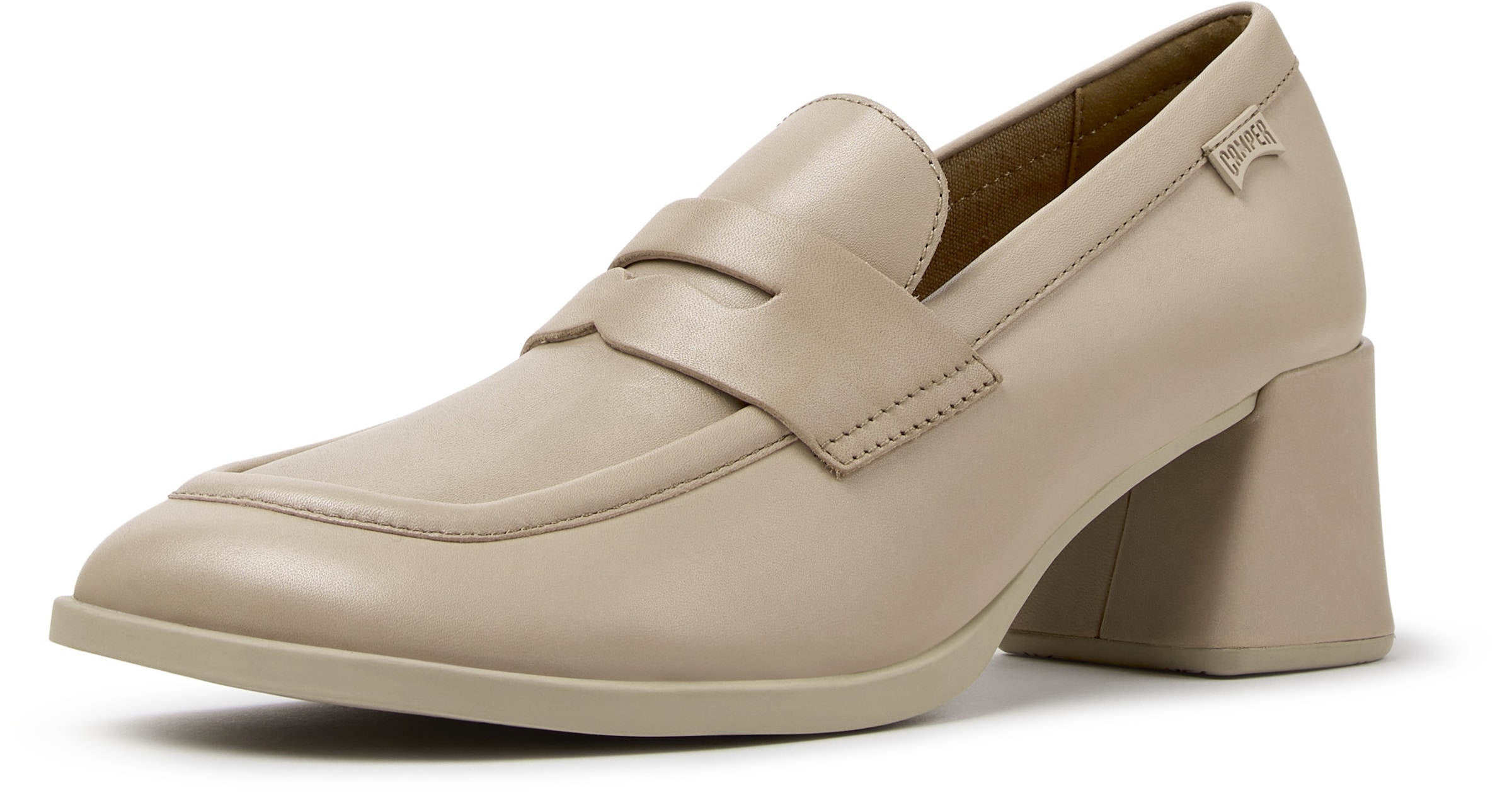 CAMPER - Sapato Slip-on 'Kora' em bege: frente