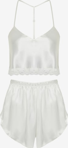 Trendyol Pyžamo – béžová: přední strana