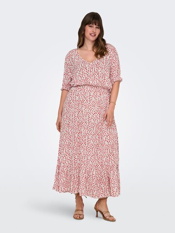 Robe 'CARChianti' ONLY Carmakoma en blanc : devant