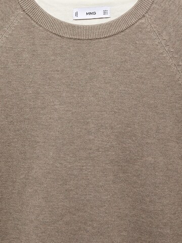 MANGO MAN Pullover 'Ten' in Braun